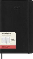 Moleskine Diár 2025 - mäkké dosky L, denný, čierny