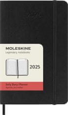 Moleskine Diár 2025 - mäkké dosky S, denný, čierny