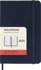 Moleskine Diár 2025 - tvrdé dosky S, denný, modrý