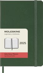 Moleskine Diár 2025 zelený S, denný, tvrdý