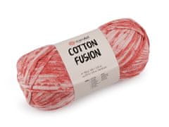 Bavlnená pletacia priadza Cotton Fusion 100 g - (3643) ružová koralová