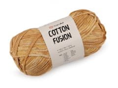 Bavlnená pletacia priadza Cotton Fusion 100 g - (3642) béžová ťavia