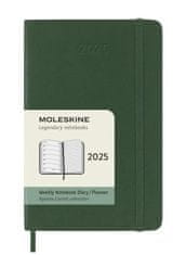 Moleskine Plánovací zápisník 2025 zelený S, mäkký