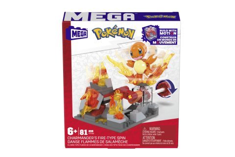 MEGA Megablok Pokémon dobrodružstvo-Charmander s ohnivým typom HTH86