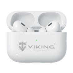 Bezdrôtové Bluetooth slúchadlá Viking AIR PLUS/ANC/BT/Bezdrôt/Biela