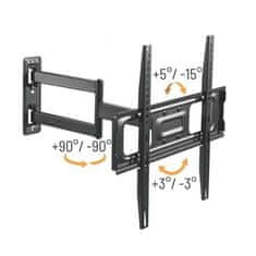 Výsuvný držiak Brateck LPA69-443 pre TV 32&quot;-55&quot; 35kg polohovateľný nástenný