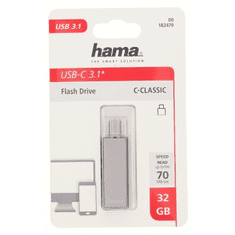 HAMA USB flash disk UNI-C Classic, USB-C 3.1, 32 GB, 70 MB/s