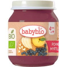 BABYBIO Bio jablko a čučoriedky 130 g