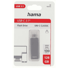 HAMA USB flash disk UNI-C Classic, USB-C 3.1, 128 GB, 70 MB/s