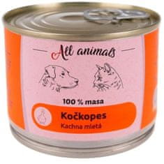 ALL ANIMALS Mačkopes konz. kačica mletá 200g