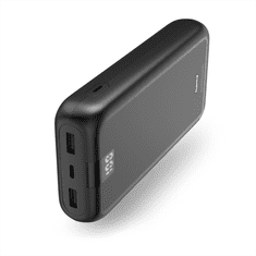 HAMA Performance 24, powerbanka 24000 mAh, 3 A, výstup: 1x USB-C, 2x USB-A, LED displej