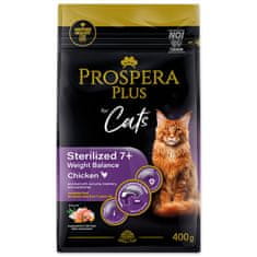 Krmivo Prospera Plus Sterilized 7+ Chicken Weight Balance 0,4kg