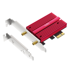 Cudy AX5400 Wi-Fi 6E PCI-Express sieťová karta, Tri-Band, ext. anténa so stojanom (WE4000)