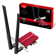 Cudy AX5400 Wi-Fi 6E PCI-Express sieťová karta, Tri-Band, ext. anténa (WE3000S)