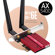 Cudy AX5400 Wi-Fi 6E PCI-Express sieťová karta, Tri-Band, ext. anténa (WE3000S)