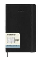 Moleskine Diár 2025 - mäkké dosky L, mesačný, čierny