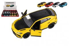 Teddies Auto Kinsmart Lamborghini Urus Performante 1:40 kov/plast 12,5 cm 4 farby na spätné nat.