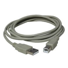 Prepojovací kábel Manhattan USB 2.0 AB, 3 m