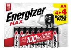 ENERGIZER MAX AA 4+4 zadarmo