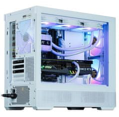 Zalman skriňa P30 AIR White / miniT / 3x140mm fan ARGB / USB 3.0 / USB-C / temperované sklo / mesh panel / biela