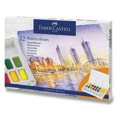 Faber-Castell Akvarelové farby s paletkou 12 farieb