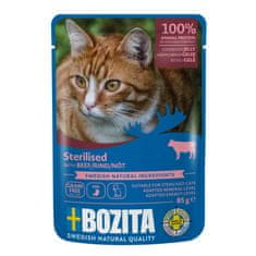 Bozita Cat Sterilised kúsky v želé s hovädzím, vrecko 85 g