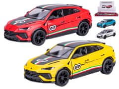 Lamborghini Urus Performante 13 cm kov spätný chod (červená, žltá, biela, modrá)