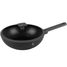 Berlingerhaus Panvica WOK s titánovým povrchom a pokrievkou 28 cm Antracit Collection BH-8124