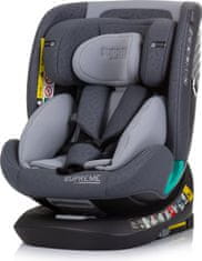 CHIPOLINO Autosedačka Supreme i-Size 40-150cm Isofix 360, Granite