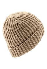 Sterntaler Čiapka pletená beanie so zahnutým okrajom svetlo hnedá uni veľ. 51 cm - 18-24 m