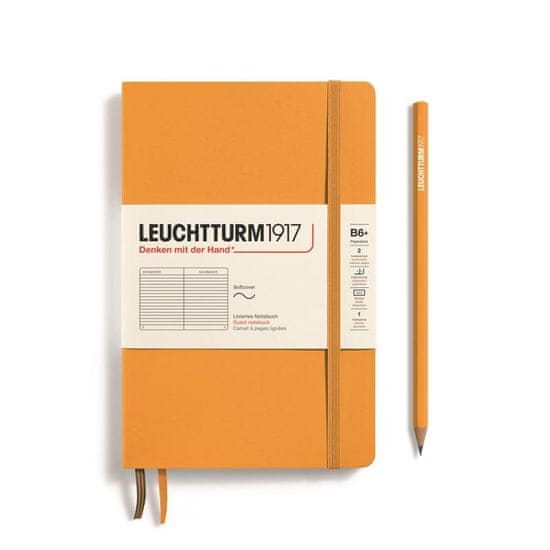 Leuchtturm1917 Zápisník Rising Sun Softcover B6+ linajkový