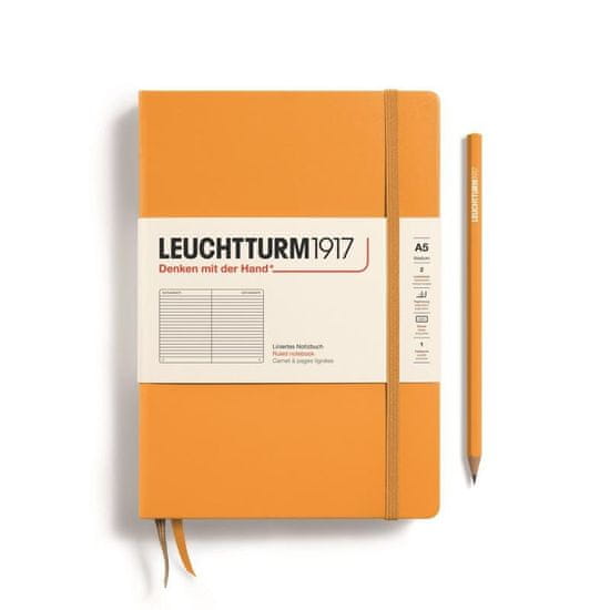 Leuchtturm1917 Zápisník Rising Sun Medium A5 linajkový