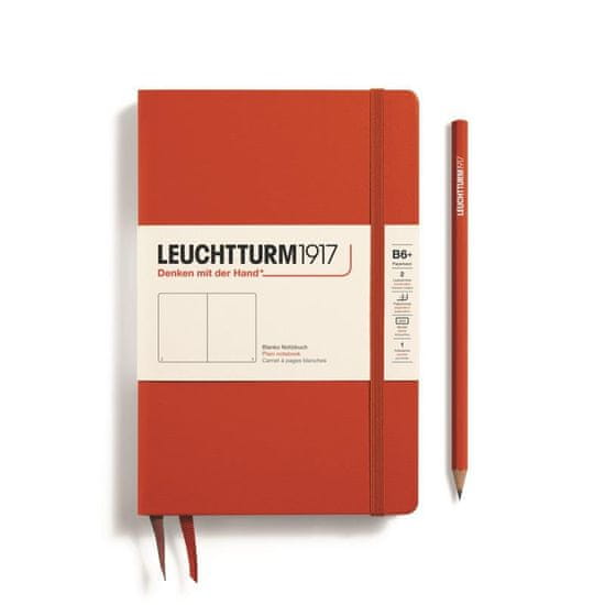 Leuchtturm1917 Zápisník Fox Red Paperback B6+ čistý