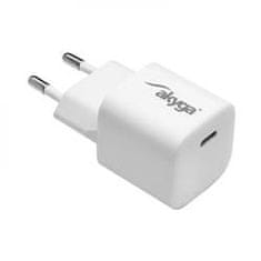 Akyga Nabíjačka univerzálna USB-C PD 5-12V / max. 3A 25W Quick Charge 3.0 GaN, biela