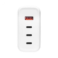 Akyga Nabíjačka univerzálna USB-A + 3x USB-C PD 5-28V / max. 5A 140W Quick Charge 3.0 GaN, biela