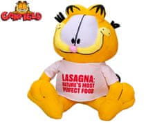 Garfield - &quot;Lasagna: Nature&#39;s most perfect food&quot; 24 cm plyšový sediaci