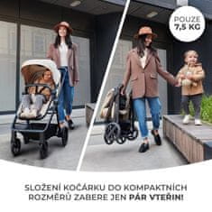 Kinderkraft Kočík kombinovaný 4v1 Newly Classic Black + Mink PRO