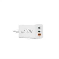 HAMA rýchla USB nabíjačka GaN 2x USB-C + USB-A, PD/QC, 100 W