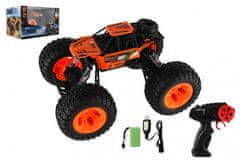 Teddies Auto RC Off-Road terénne 2,4GHz plast 32cm dobíjací pack+batérie oranžové