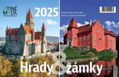 Kalendár 2025 Hrady a zámky, stolný, týždenný, 225 x 150 mm