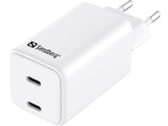 Sandberg AC Charger Dual USB-C PD65W EU