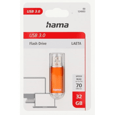 HAMA FleshPen Laeta, USB 3.0, 32 GB, 70 MB/s, hnedá