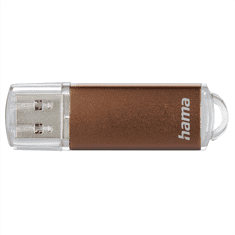 HAMA FlashPen Laeta, USB 3.0, 128 GB, 90 MB/s, hnedá