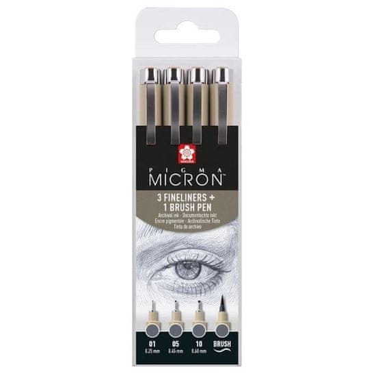 SAKURA Súprava Pigma Micron Cool Gray 4 ks