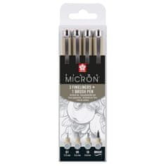 SAKURA Súprava Pigma Micron Light Cool Gray 4 ks