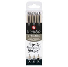 Sakura Set Pigma Micron Black and Gray 3 ks