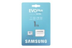 SAMSUNG EVO Plus/micro SDXC/1TB/160MB/s/UHS-I U3/Class 10/+ Adaptér/Biela