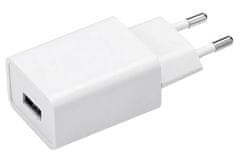 HELMER univerzálny USB napájací adaptér / 2A / 5V / USB / biely