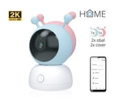 iGET HOME Camera CS2 Baby - bezdrôtová kamerová 2K opatrovateľka, 2 obaly v balení, detekcia plače