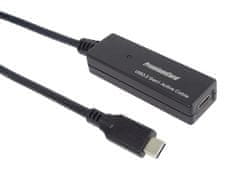 PremiumCord USB-C repeater a predlžovací kábel Male-Female, 5Gbps 5m